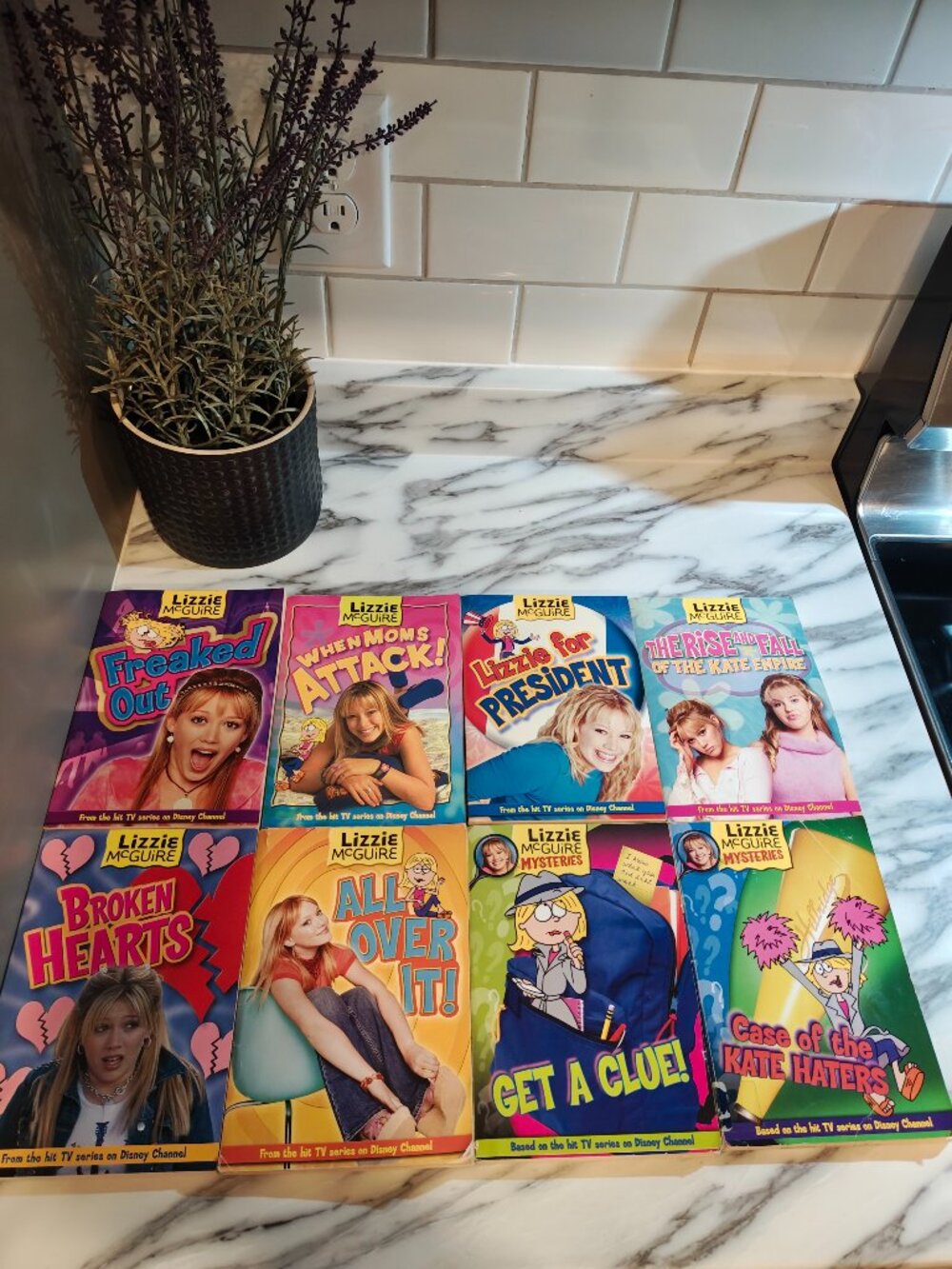 Vintage Lizzie McGuire Books Set of 8 Disney Press Hilary Duff 2000s Collection